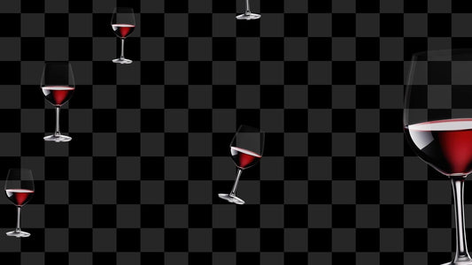 Wine Glass Stream Alert - Full Screen Animated Vino Rain Overlay - Transparent Background - 1920x1080 - Instant Download - Funny 21+ Effect