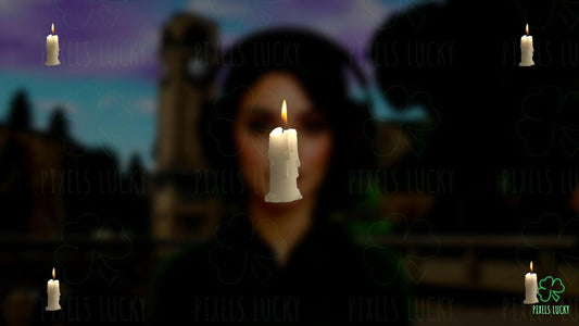 Candle Stream Decoration - Animated Asset - Realistic Flickering Fire - Transparent Background - Tutorial Included - Instant .WEBM download