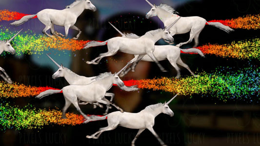 Unicorn Stampede Stream Alert - Full Screen Animated Overlay with Transparent Background - Raid Notification - Instant Download - 1920x1080
