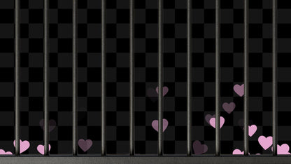 Horny Jail Overlay Pack - Alert with Sound & Loop - 2 Full Screen Animated Stream Effects with Transparent Background - Instant Download