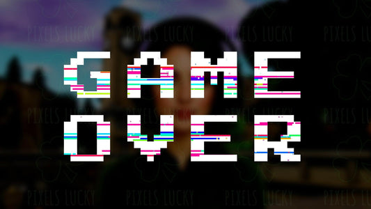 Game Over Stream Alert - Full Screen Animated Overlay with Transparent Background - 1920x1080 - Instant Download - Fun Channel Point Redeem!