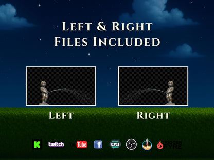Pee Break Stream Alert - Full Screen Animated Overlay with Transparent Background - 1920x1080 - Instant Download - Funny Channel Redemption