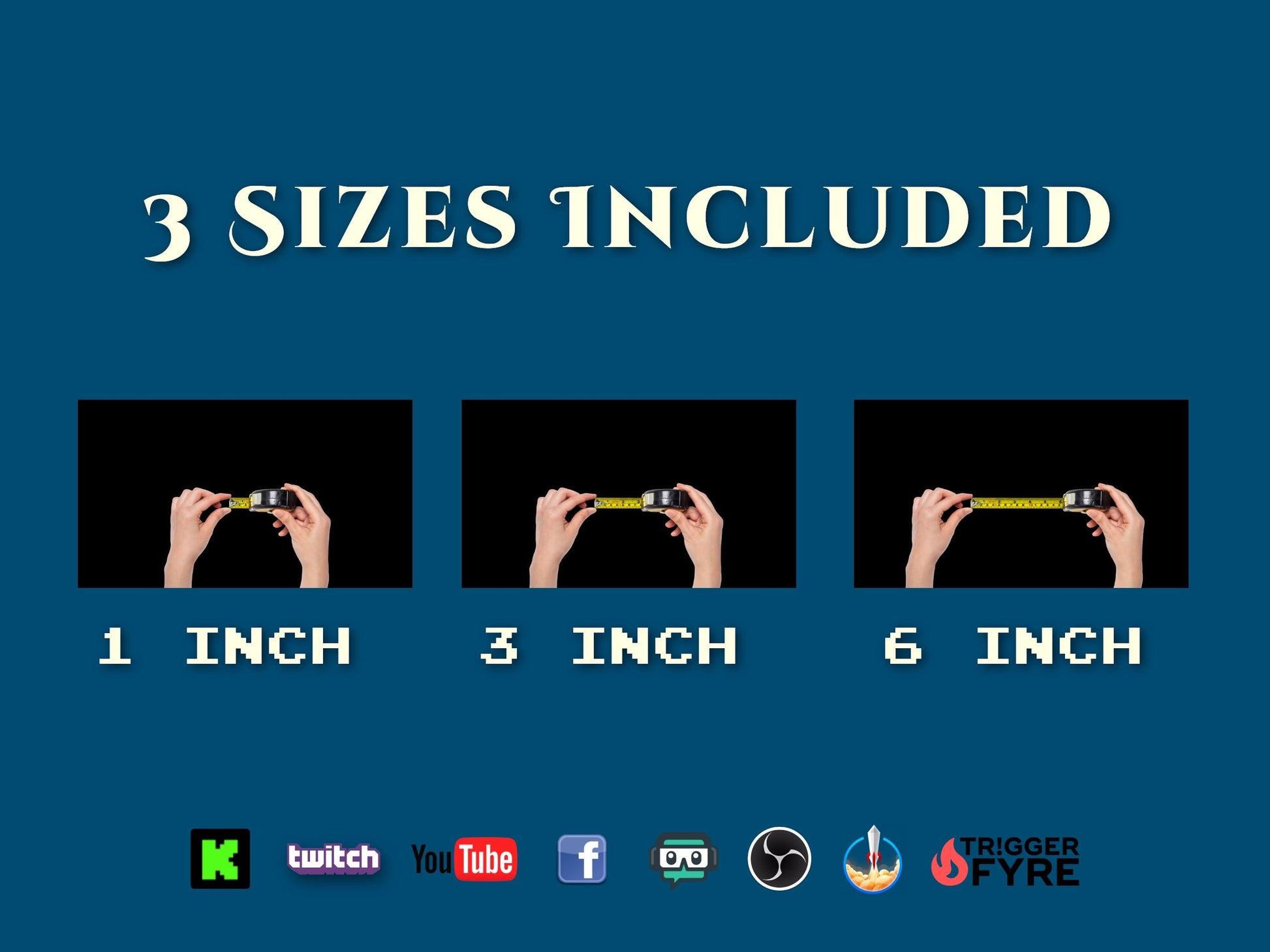 Size 'Em Up Stream Alert - 3 Variations Included - Full Screen Animated Overlays with Transparent Background - Instant Download - 1920x1080