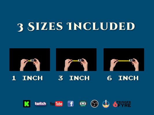 Size 'Em Up Stream Alert - 3 Variations Included - Full Screen Animated Overlays with Transparent Background - Instant Download - 1920x1080