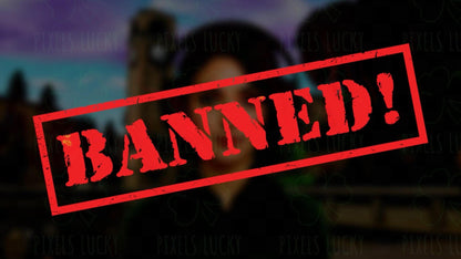 BANNED! Stream Alert - Full Screen Animated Overlay with Transparent Background - 1920x1080 - Includes Two Variations - Instant Download