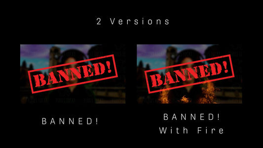 BANNED! Stream Alert - Full Screen Animated Overlay with Transparent Background - 1920x1080 - Includes Two Variations - Instant Download