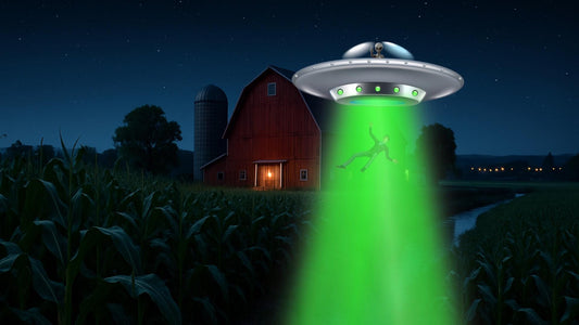 UFO Abduction Stream Alert - Full Screen Animated Overlay - Transparent Background - 1920x1080 - Instant Download - Fun New Follower Graphic