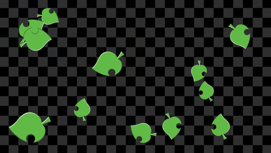Leaf Shower Stream Alert - Full Screen Animated Stream Alert Overlay with Transparent Background - 1920x1080 - Instant Download - Cute Fun!