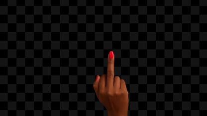 Middle Finger Stream Alert - 1920x1080 Animated Overlay with Transparent Background - Instant Download - Fun & Edgy Channel Point Redeem