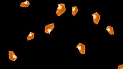 Pumpkin Pie Stream Alert Pack - Full Screen Animated Fall Overlays with Transparent Background - Instant Download - Delicious Channel Redeem