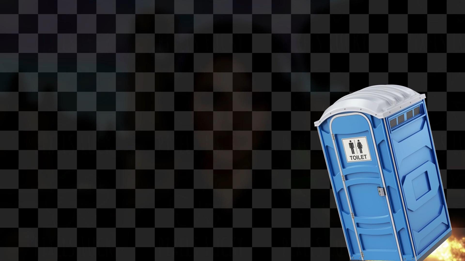 Poopollo 13 Stream Alert - Full Screen Animated Porta Potty Rocket with Custom Sound - 1920x1080 - Instant Download - Funny Channel Redeem