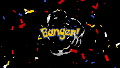 Banger! Ball Stream Alert - 1920x1080 & Vertical - Full Screen Animated Overlay - Transparent Background - Instant Download - Fun Effect!