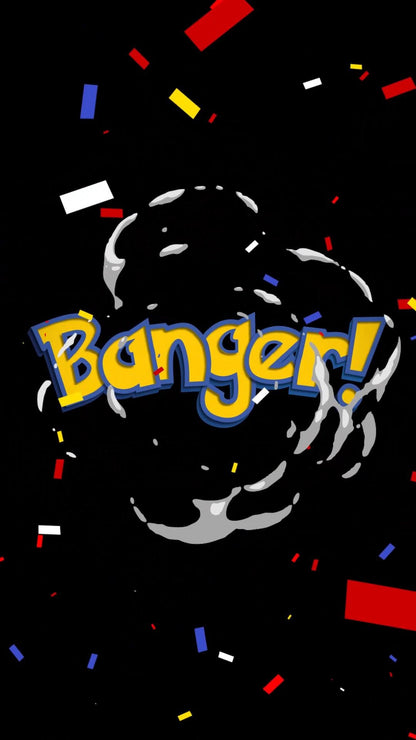 Banger! Ball Stream Alert - 1920x1080 & Vertical - Full Screen Animated Overlay - Transparent Background - Instant Download - Fun Effect!