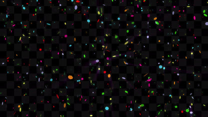 Shimmer Shower Stream Pack - Alert & Looping Decoration - 1920x1080 Full Screen Animated Overlay - Transparent Background - Instant Download