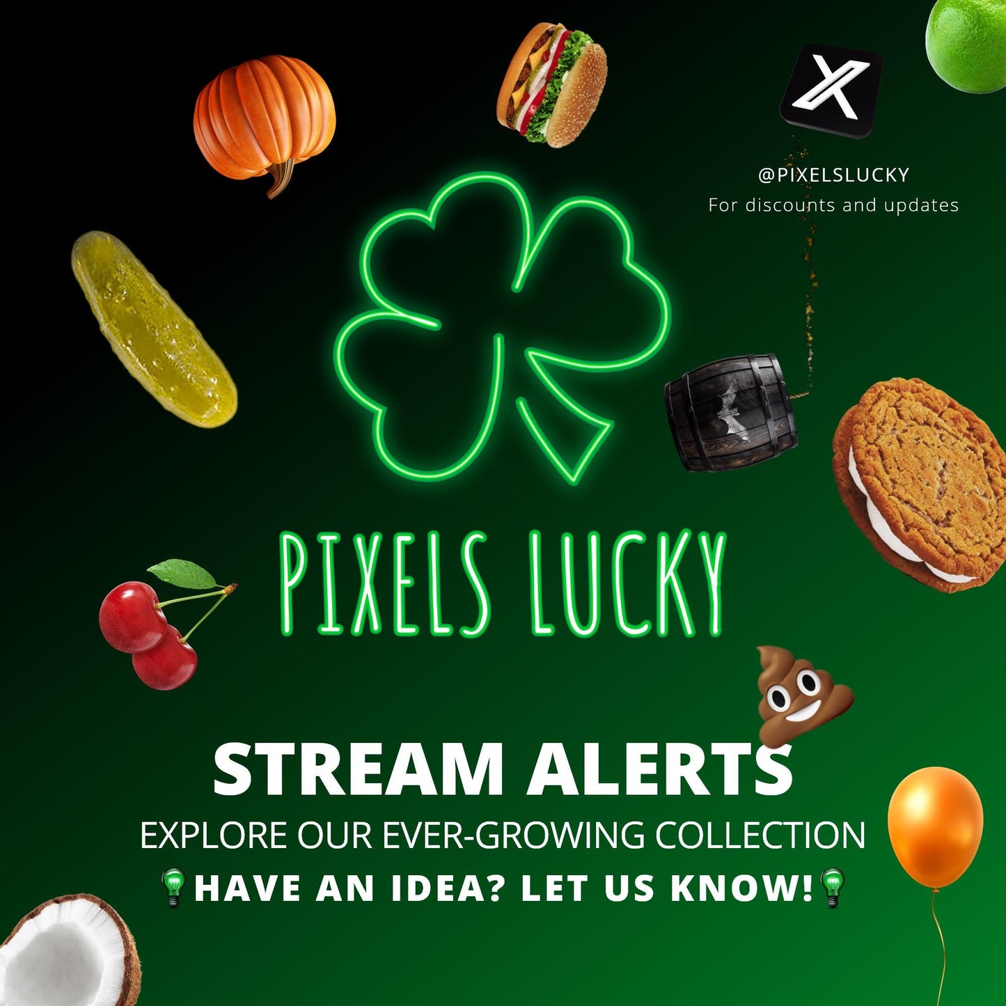 Donut Rain Stream Effect Pack - Alert & Looping Decoration - Full Screen Animated Overlay - Transparent Background - Instant Download - Yum!