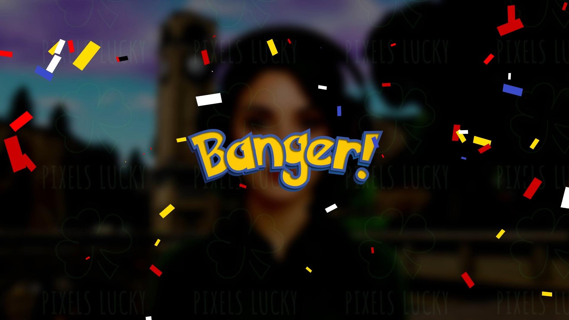 Banger! Ball Stream Alert - 1920x1080 & Vertical - Full Screen Animated Overlay - Transparent Background - Instant Download - Fun Effect!