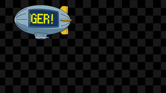 Banger! Blimp Stream Alert - Full Screen Animated Overlay with Transparent Background - 1920x1080 - Instant Download - Fun Card Break Effect