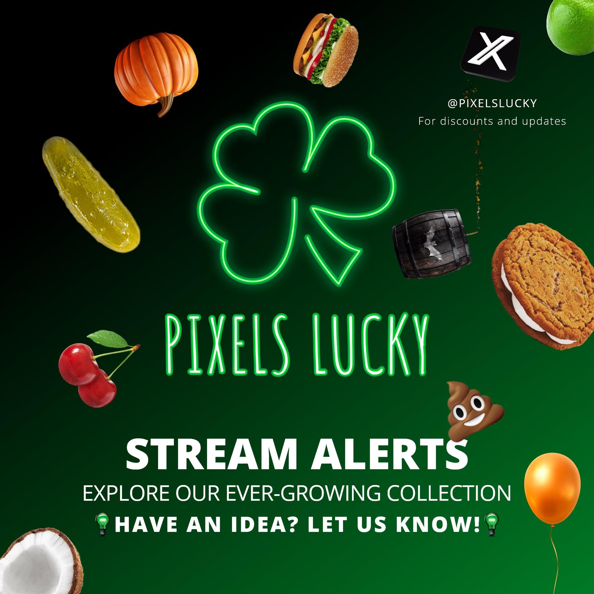 Banger! Blimp Stream Alert - Full Screen Animated Overlay with Transparent Background - 1920x1080 - Instant Download - Fun Card Break Effect