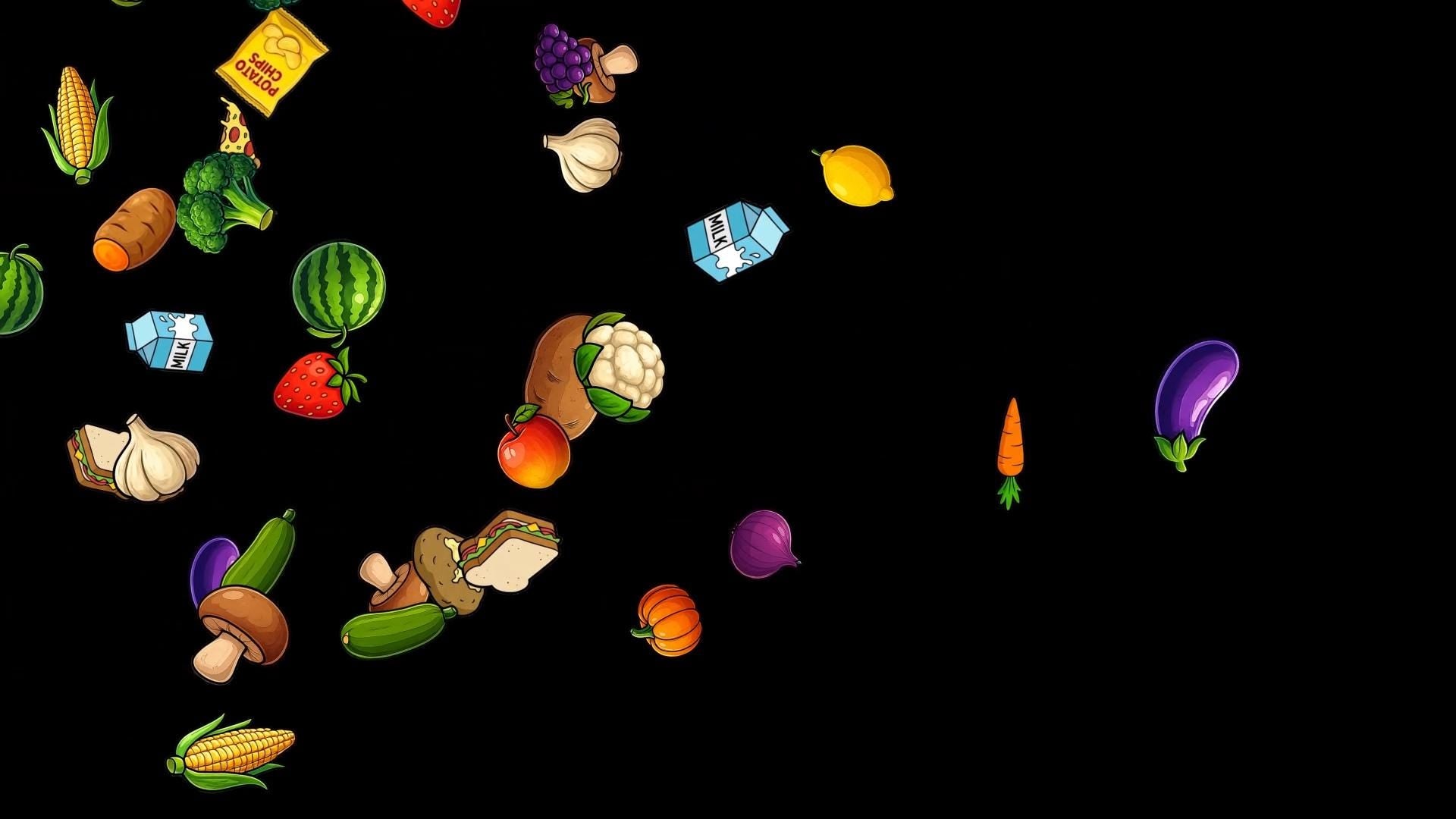 Food Fight Stream Alert - Full Screen Animated Overlay with Transparent Background - Funny Chat Interaction! - 1920x1080 - Instant Download