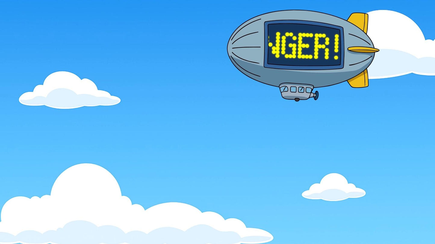Banger! Blimp Stream Alert - Full Screen Animated Overlay with Transparent Background - 1920x1080 - Instant Download - Fun Card Break Effect
