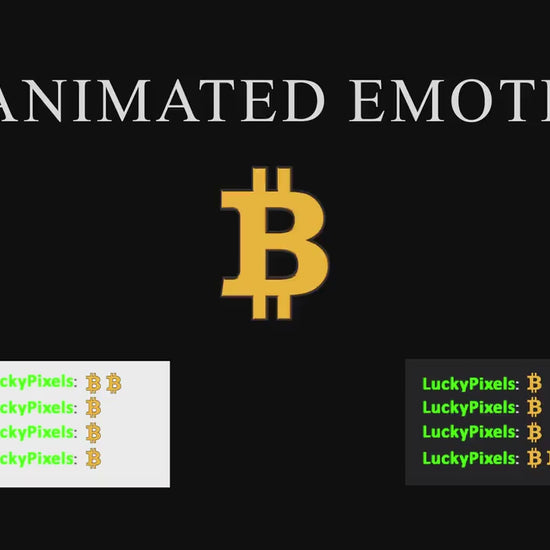 Bitcoin Animated Emote - For Twitch Youtube Discord - BTC Animation - Perfect Loop Crypto Asset - Instant Download - GIF - Stream Decoration