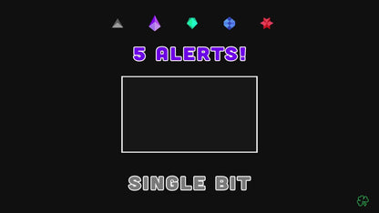 Twitch Cheer Alerts Bundle - 5 Bit Explosions! - Full Screen Animated Overlays with Transparent Background - Instant Download - Easy To Use!