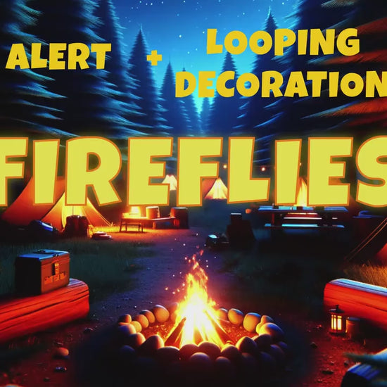 Fireflies Effect - Stream Alert & Looping Decoration - Full Screen Animated Overlay w Transparent Background - 1920x1080 - Instant Download