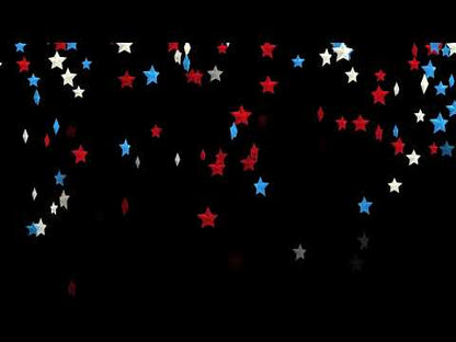 American Stars Stream Alert - Full Screen Animated Red, White, and Blue Overlay with Transparent Background - 1920x1080 - Instant Download