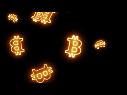 Neon Bitcoin Stream Alert - Full Screen Animated BTC Overlay with Transparent Background - 1920x1080 - Instant Download - Crypto Dono Effect