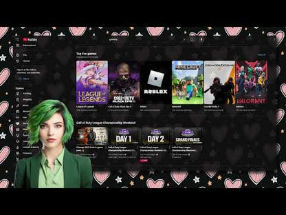 Hearts & Stars Stream Animated Wallpaper