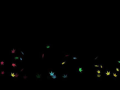 Colorful 420 Stream Alert - Groovy Floating Weed Animated Overlay - Full Screen with Transparent Background - 1920x1080 - Instant Download