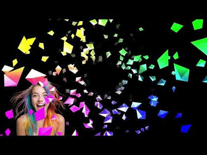 Twitch Bit Frenzy Cheer Alert - Rainbow Vortex Animation w/ Transparent Background - Full Screen Animated Stream Overlay - Instant Download