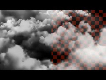 Creepy Clouds Stream Alert - Animated Overlay w Transparent Background - Cloudy Special Effects - Instant Download - 1920x1080 - Halloween