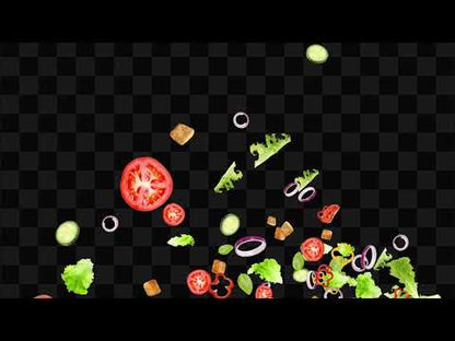 Salad Toss Stream Alert - Full Screen Animated Overlay w/ Transparent Background - 1920x1080 - Instant Download - Tutorial For Use Included