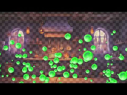 Toxic Bubbles Stream Alert - Animated Halloween Overlay w/Transparent Background - 1920x1080 Full Screen - Instant Download - Witch Cauldron