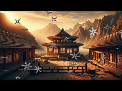 Flying Shuriken Stream Alert - Full Screen Animated Ninja Star Overlay w Transparent Background - 1920x1080 - Instant Download - Easy To Use