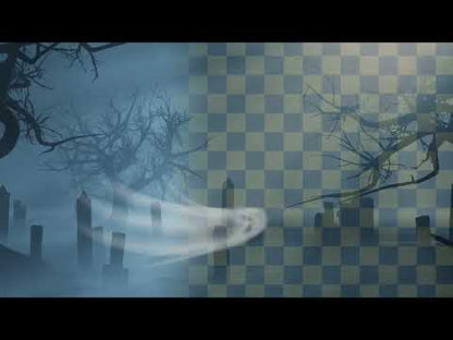 Ghosts Stream Alert - Spooky Animated Halloween Overlay w/ Transparent Background - Full Screen Ghost Animation - Horror - Instant Download