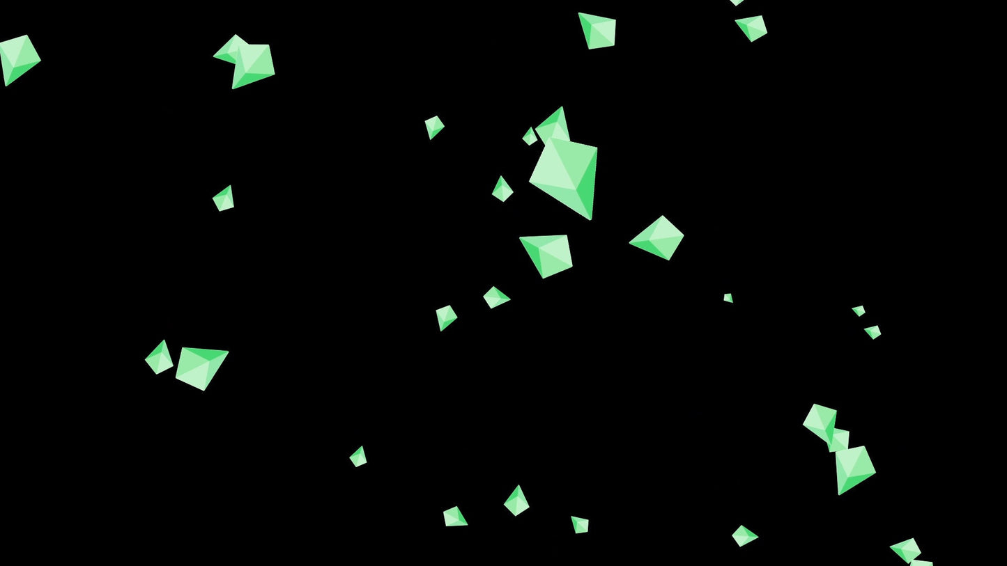 Green Bit Alert - Pastel Raining Bits - Twitch Transparent Animated Full Screen Cheer Alert Overlay - Donations, Dono, and Cheers