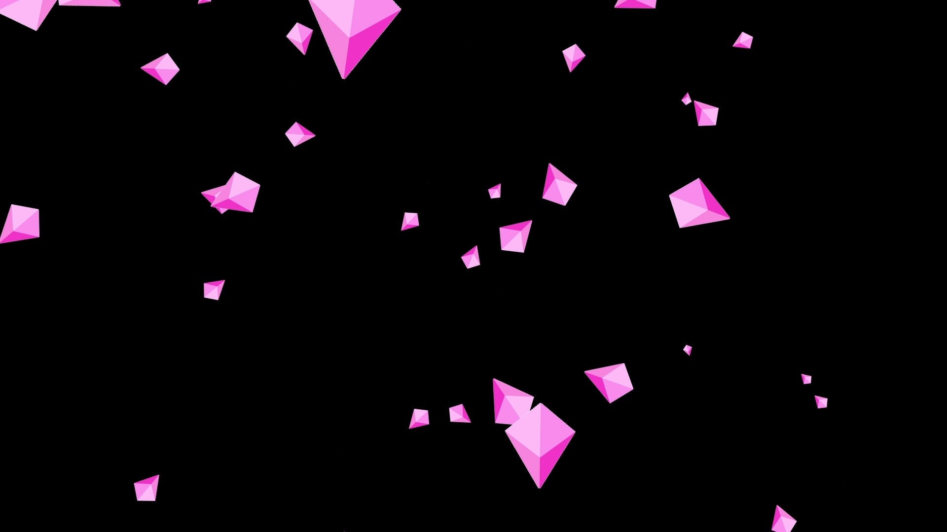 Pink Bit Rain Alert - Full Screen Transparent Twitch Animated Bits Alert Overlay - Donations and Cheers - Cute Kawaii