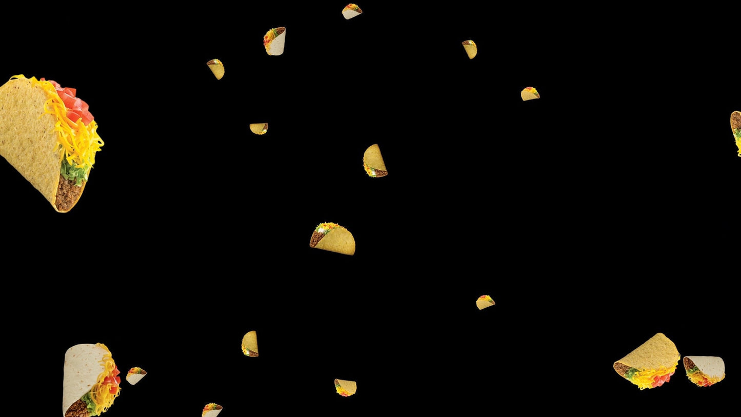 Taco Drop Animated Alert - Transparent Full Screen Taco Rain Animation - Twitch Stream Alert Overlay - Cheers, Donations, Bits, Redemptions