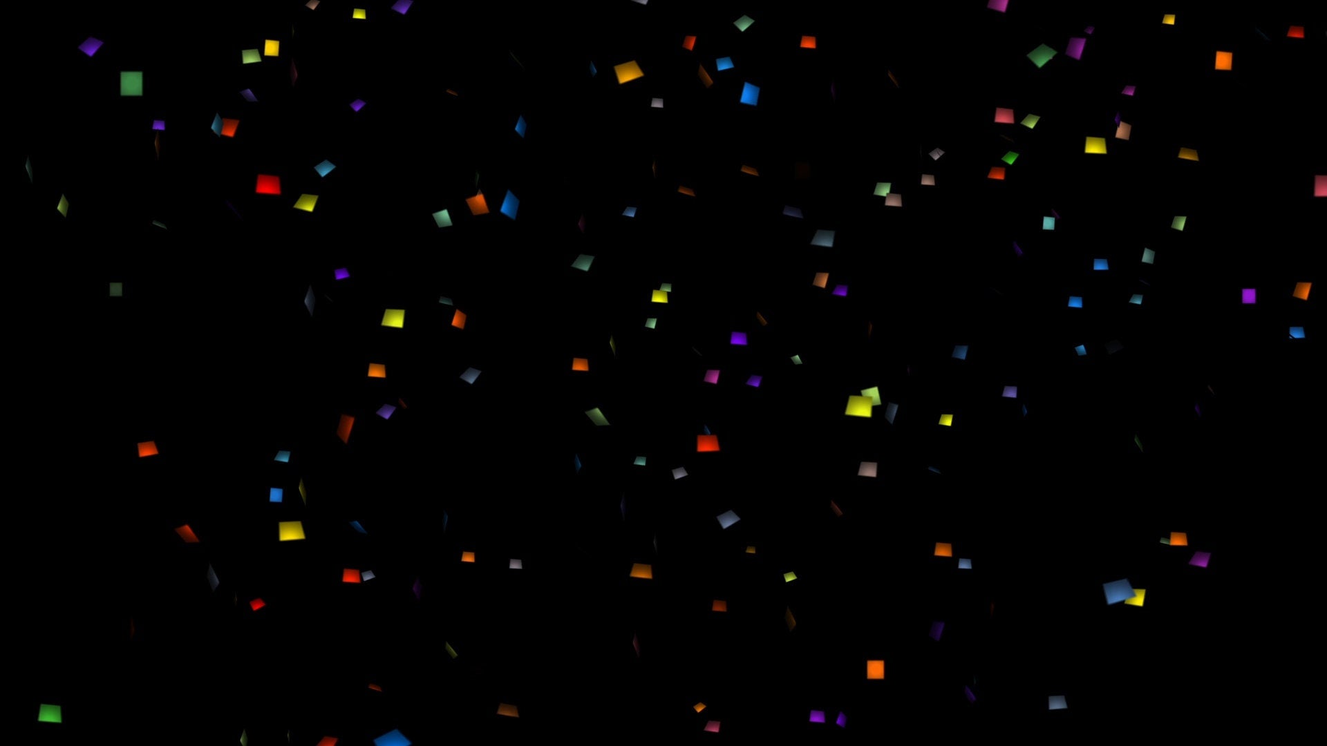 Preview of celebration confetti on a black background