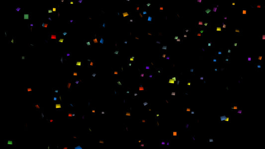 Preview of celebration confetti on a black background