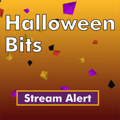 Halloween Bit Drop Alert Overlay for Twitch - Animated Transparent Full Screen Raining Bits - For Donations, Cheers, Tips - Spooky Spoopy