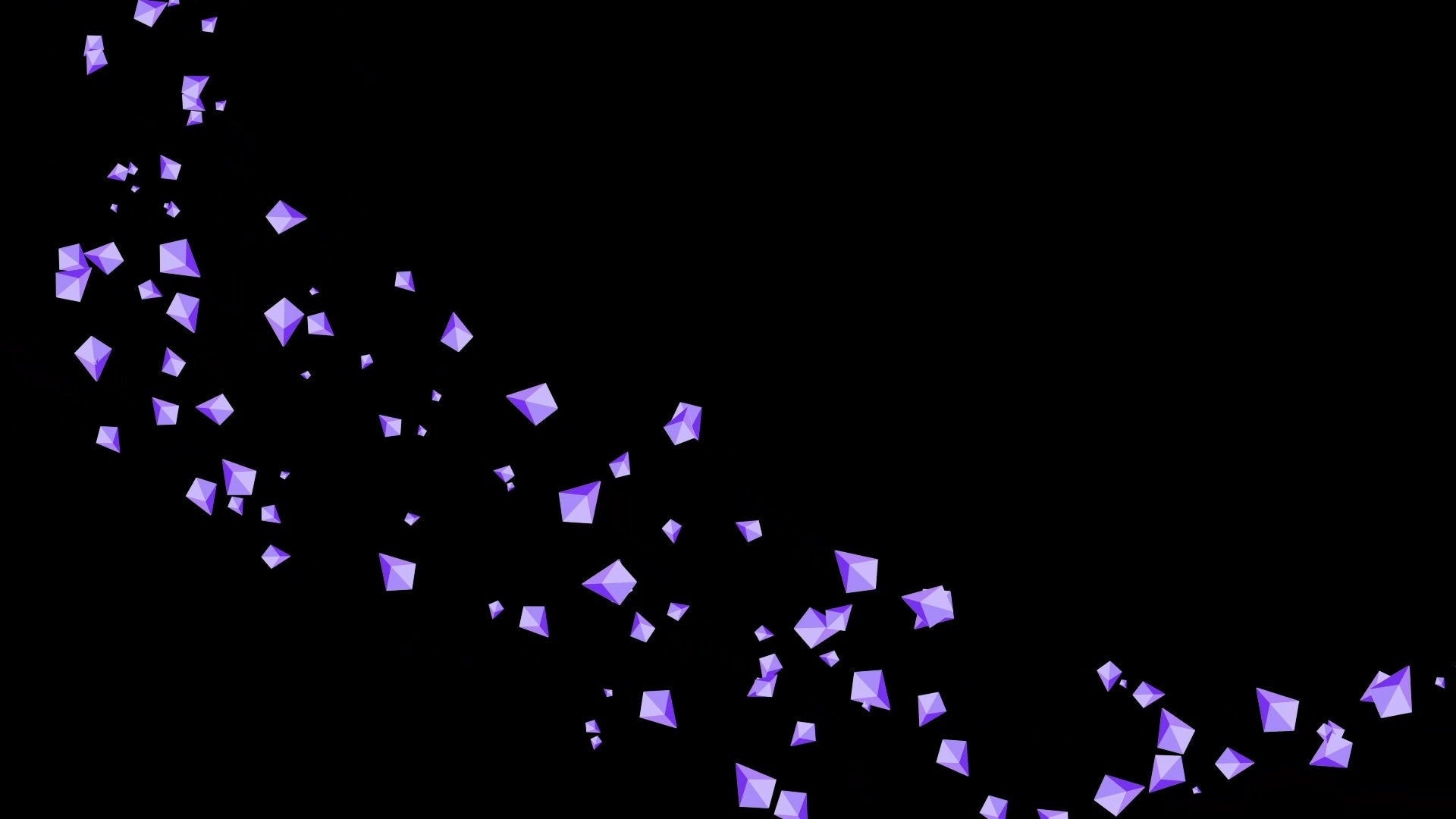 Twitch Cheer Alert - FLOWING BITS - Animated Transparent Full Screen Overlay 1920x1080 For Stream Donations & Cheers - Purple Bit Animation