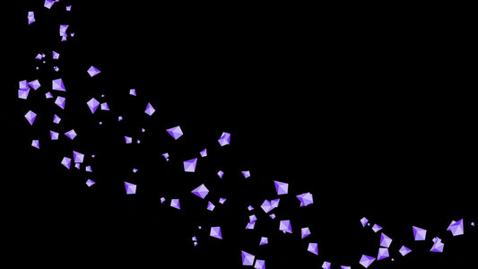 Twitch Cheer Alert - FLOWING BITS - Animated Transparent Full Screen Overlay 1920x1080 For Stream Donations & Cheers - Purple Bit Animation