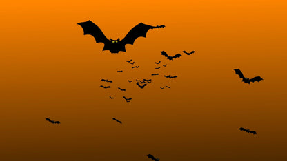 Flying Bats Alert Overlay for Twitch Stream - Animated Full Screen Transparent - Spooky and Spoopy Halloween Animation