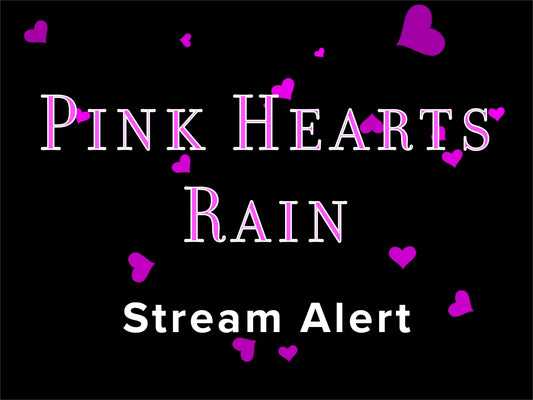 Raining Hearts Effect - Twitch Stream Overlay - Animated Full Screen Transparent Alert - Donations Cheers Bits & Love - Heart Animation