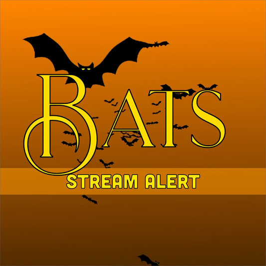 Flying Bats Alert Overlay for Twitch Stream - Animated Full Screen Transparent - Spooky and Spoopy Halloween Animation