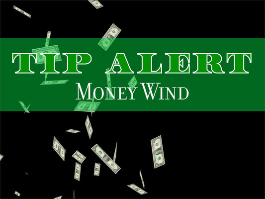 Donation Alert "Money Wind" Overlay - Animated Cash for Alerts, Cheers, Tips - Stream Twitch Youtube - Transparent Full Screen Animation