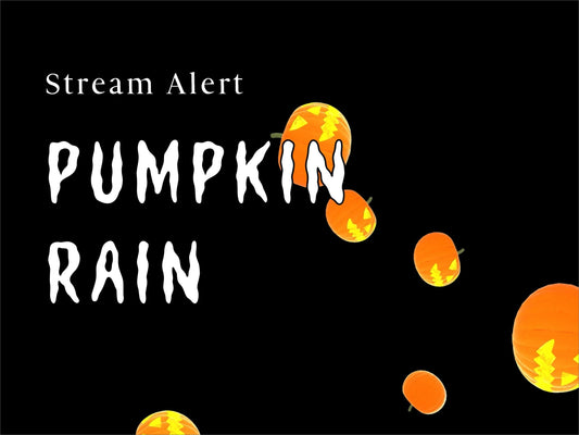 Halloween Pumpkin Drop Animation - Twitch Stream Alert - Animated Transparent Full Screen Rain Jack-o-Lanterns For Donations Cheers Alerts